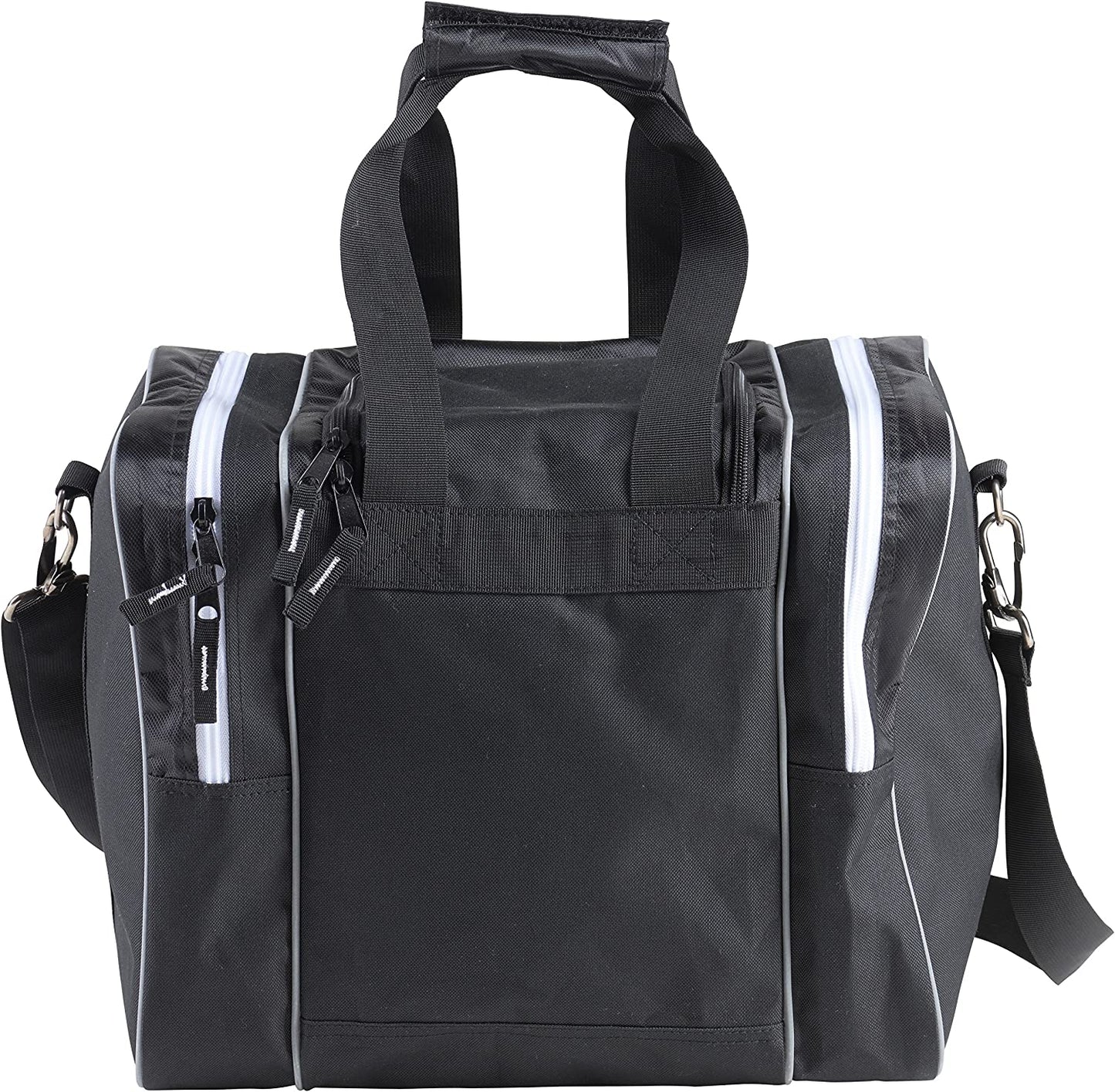 Bowling Bag for Single Ball - Single Ball Tote Bag with Padded Ball Holder - Fits a Single Pair of Bowling Shoes up to Mens Size 14