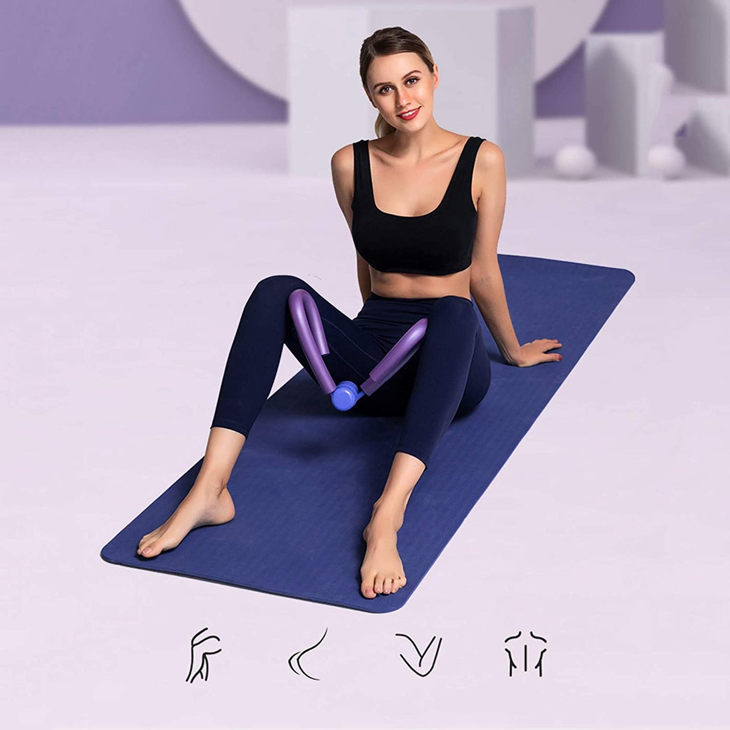 Thigh Exerciser Equipment,Pelvic Floor Trainer,Home Fitness Equipment,Inner Thigh Exerciser Workout,Trimmer Thin Body,Leg Exercise Equipment,Arm Trimmers